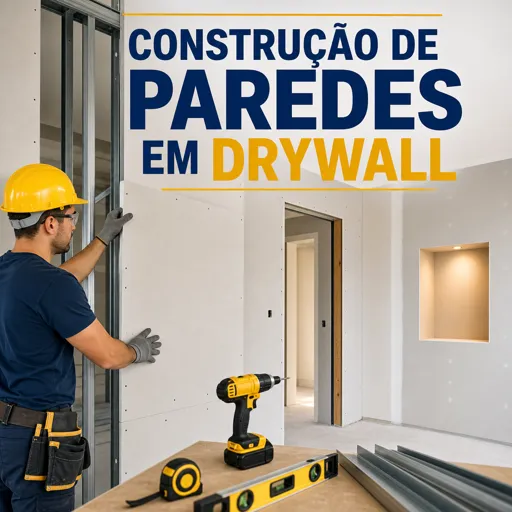 Imagem do Curso gratuito Construção de paredes em Drywall