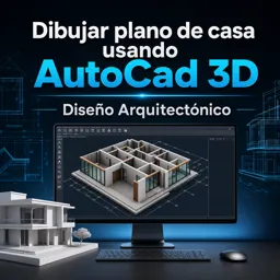 Imagen del curso gratis Dibujar plano de casa usando AutoCad 3D