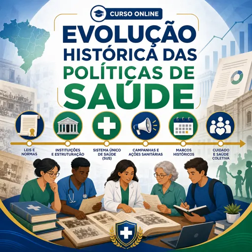 Imagem do Curso gratuito Evolução histórica das políticas de Saúde