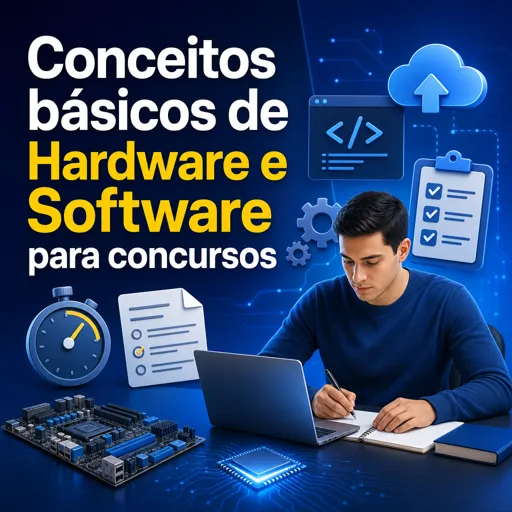 Imagem do Curso gratuito Conceitos básicos de Hardware e Software para concursos