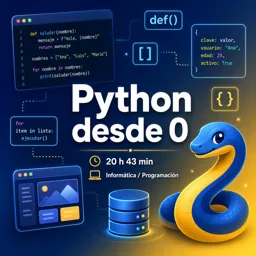 Imagen del curso gratis Python desde 0