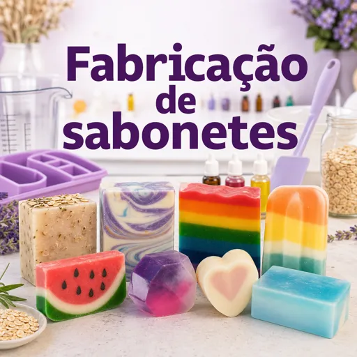 Imagem do Curso gratuito Fabricação de sabonetes