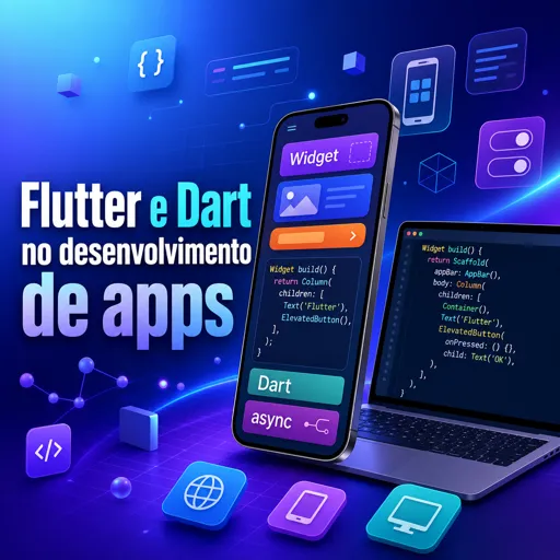 Imagem do Curso gratuito Flutter e Dart no desenvolvimento de apps
