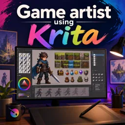 Free Course Image Game artist using Krita
