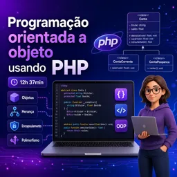 Imagem do Curso gratuito Programação orientada a objeto usando PHP