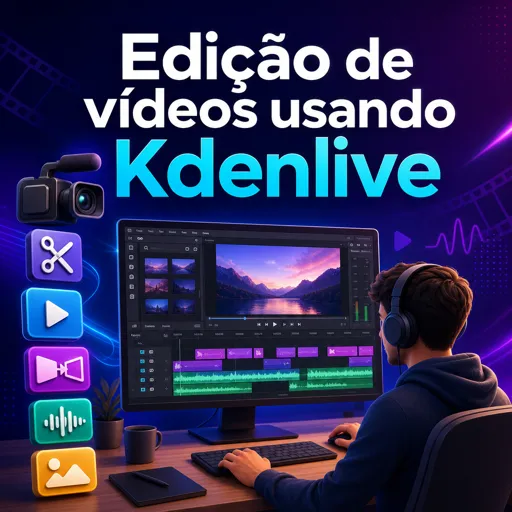 Imagem do Curso gratuito Edição de vídeos usando Kdenlive