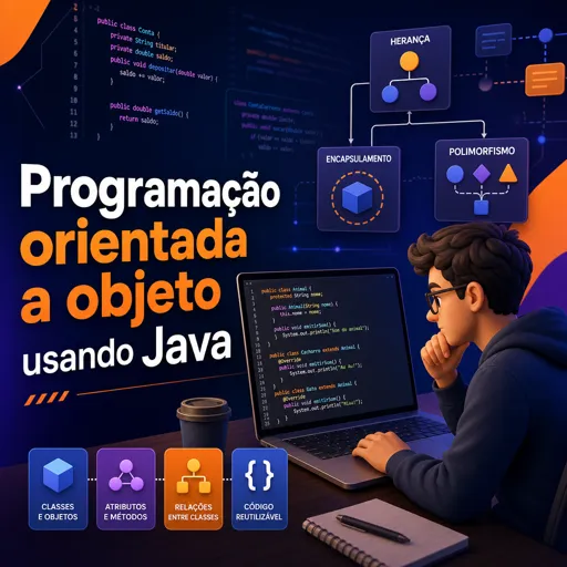 Imagem do Curso gratuito Programação orientada a objeto usando Java
