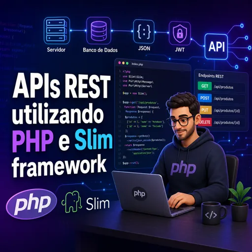 Imagem do Curso gratuito APIs REST utilizando PHP e Slim framework