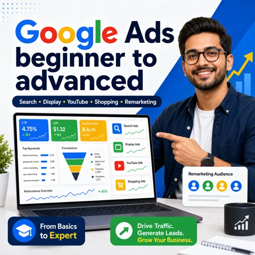 Free Course Image Google Ads beginner to advanced
