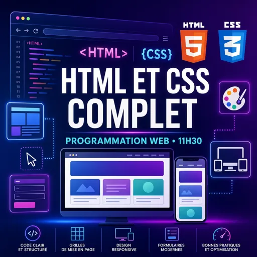 Image de cours gratuite HTML et CSS complet