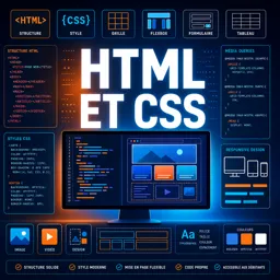 Image de cours gratuite HTML et CSS