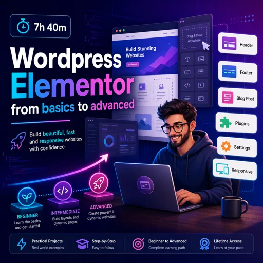 Free Course Image Wordpress Elementor from basics to advanced