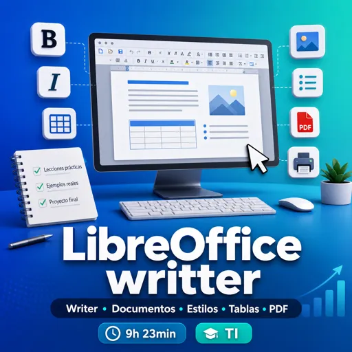 Imagen del curso gratis LibreOffice writter