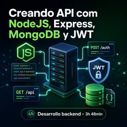 Imagen del curso gratis Creando API com NodeJS, Express, MongoDB y JWT