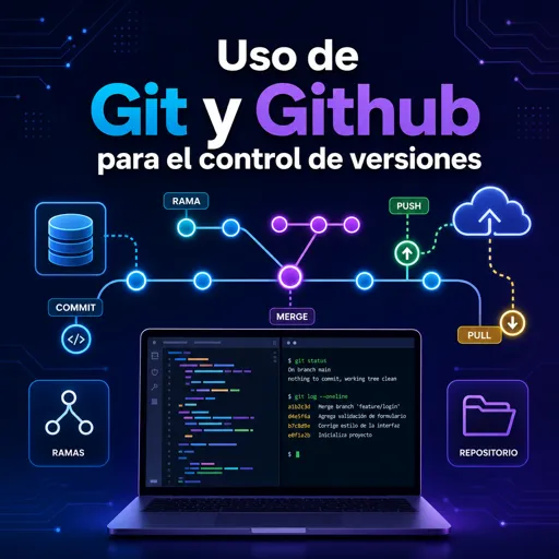 Imagen del curso gratis Uso de Git y Github para el control de versiones