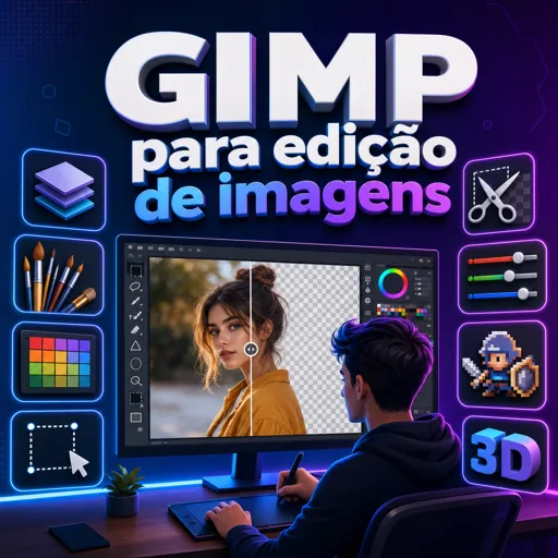 Imagem do Curso gratuito GIMP para edição de imagens