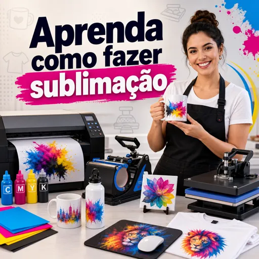 Imagem do Curso gratuito Aprenda como fazer sublimação