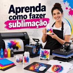 Imagem do Curso gratuito Aprenda como fazer sublimação