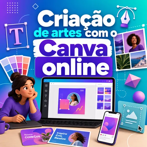 Imagem do Curso gratuito Criação de artes com o Canva online