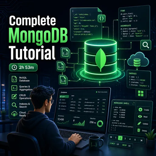 Free Course Image Complete MongoDB Tutorial