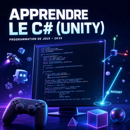 Image de cours gratuite Apprendre le C# (Unity)
