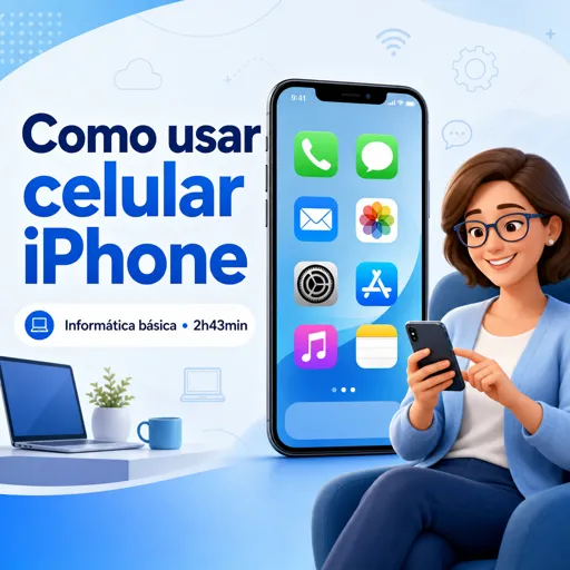 Imagem do Curso gratuito Como usar celular Iphone