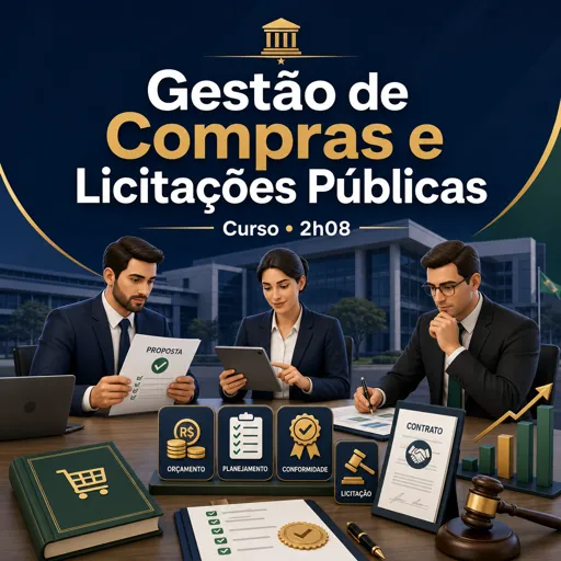 Imagem do Curso gratuito Gestão de compras e licitações públicas