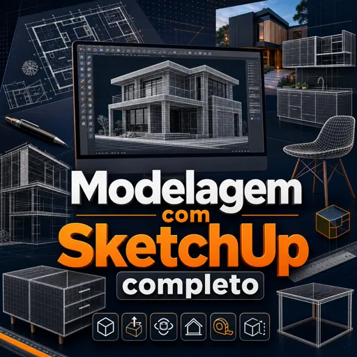 Imagem do Curso gratuito Modelagem com SketchUp completo