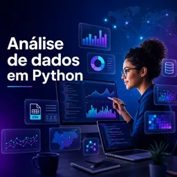 Imagem do Curso gratuito Análise de dados em Python