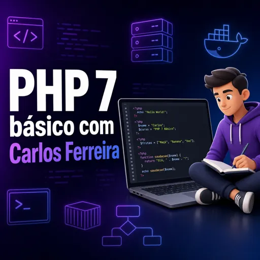 Imagem do Curso gratuito PHP 7 básico com Carlos Ferreira