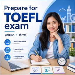 Free Course Image Prepare for TOEFL exam