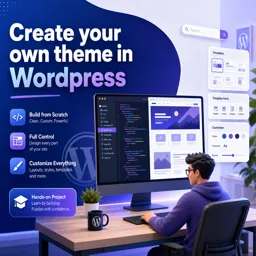 Free Course Image Create your own theme in Wordpress