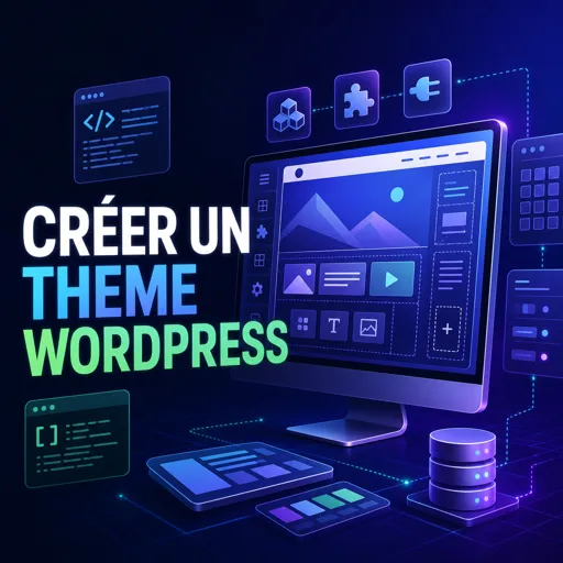 Image de cours gratuite Créer un theme WordPress