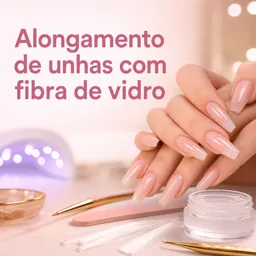 Imagem do Curso gratuito Alongamento de unhas com fibra de vidro