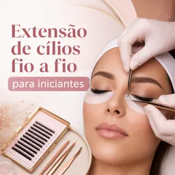 Imagem do Curso gratuito Extensão de cílios fio a fio para iniciantes