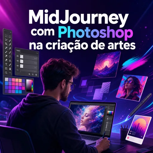 Imagem do Curso gratuito MidJourney com Photoshop na criação de artes