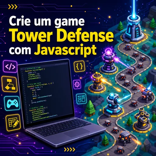 Imagem do Curso gratuito Crie um game Tower Defense com Javascript