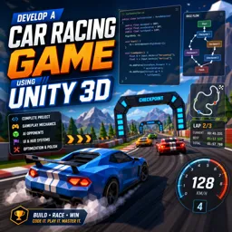 Free Course Image Develop a Car Racing game using Unity 3D