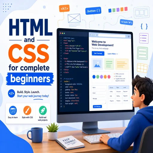Free Course Image HTML and CSS for complete beginners