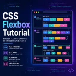 Free Course Image CSS flexbox tutorial