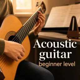 Free Course Image Acoustic guitar beginner level