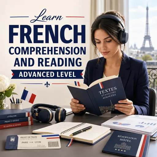 Free Course Image Learn French comprehension and reading advanced level