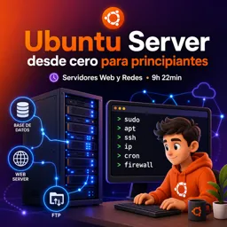 Imagen del curso gratis Ubuntu Server desde cero para principiantes