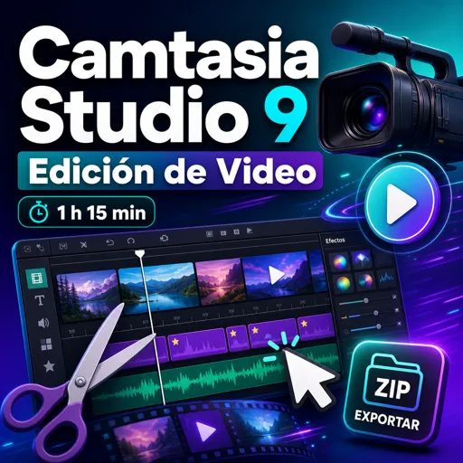 Imagen del curso gratis Camtasia studio 9 edición de video