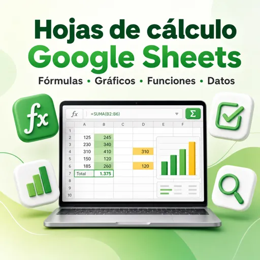 Imagen del curso gratis Hojas de cálculo Google Sheets