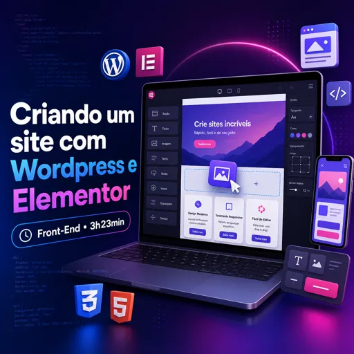 Imagem do Curso gratuito Criando um site com Wordpress e Elementor