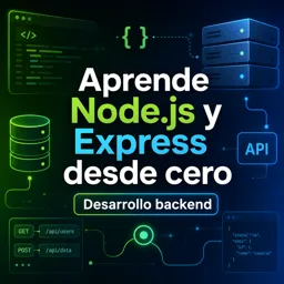 Imagen del curso gratis Aprende Node.js y Express desde cero