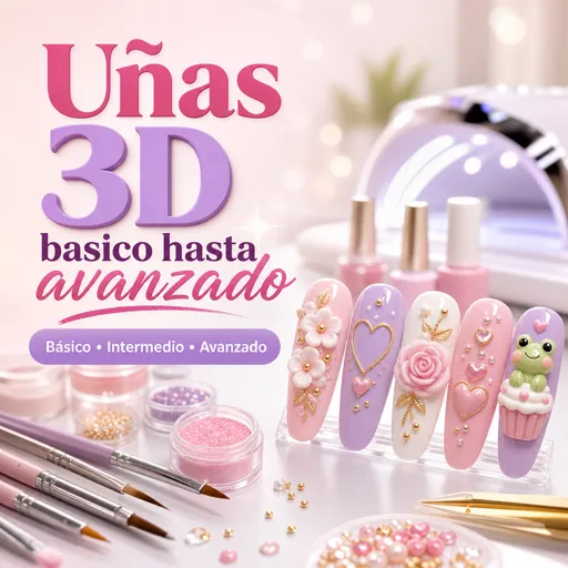 Imagen del curso gratis Uñas 3D basico hasta avanzado