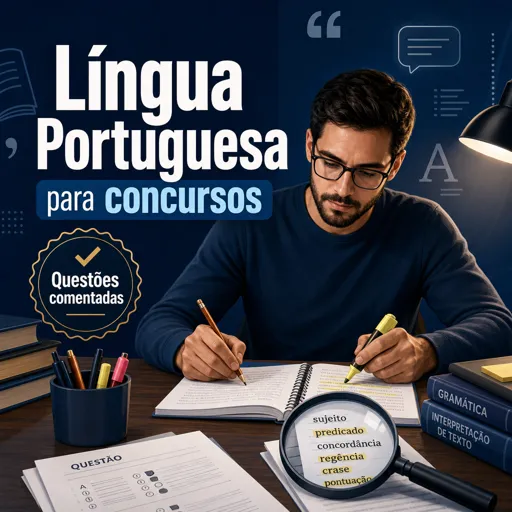 Imagem do Curso gratuito Língua Portuguesa para concursos