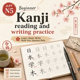 Free Course Image Kanji reading and writing practice
